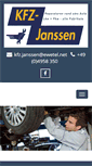Mobile Screenshot of kfz-janssen.info