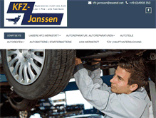 Tablet Screenshot of kfz-janssen.info